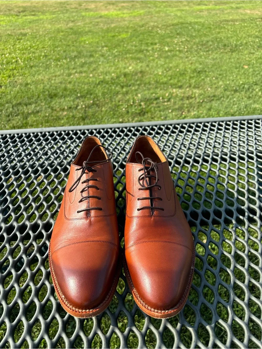 Beckett Simonon Dean’s Oxfords Dress Shoes Mens Size 13 Brown Leather Cap Toe